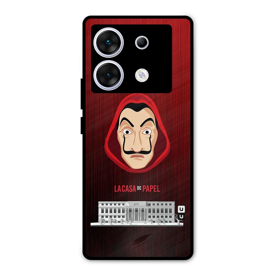 Lacasa Papel Minimalist Metal Back Case for Infinix Zero 30 5G