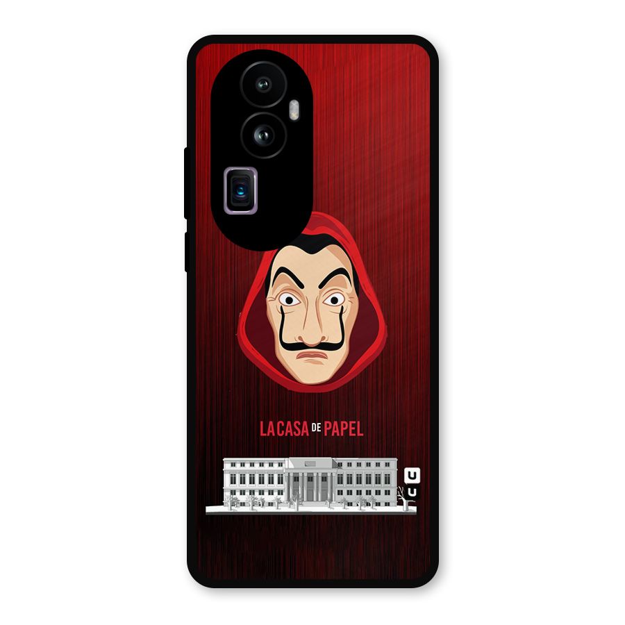 Lacasa Papel Minimalist Metal Back Case for Oppo Reno10 Pro Plus