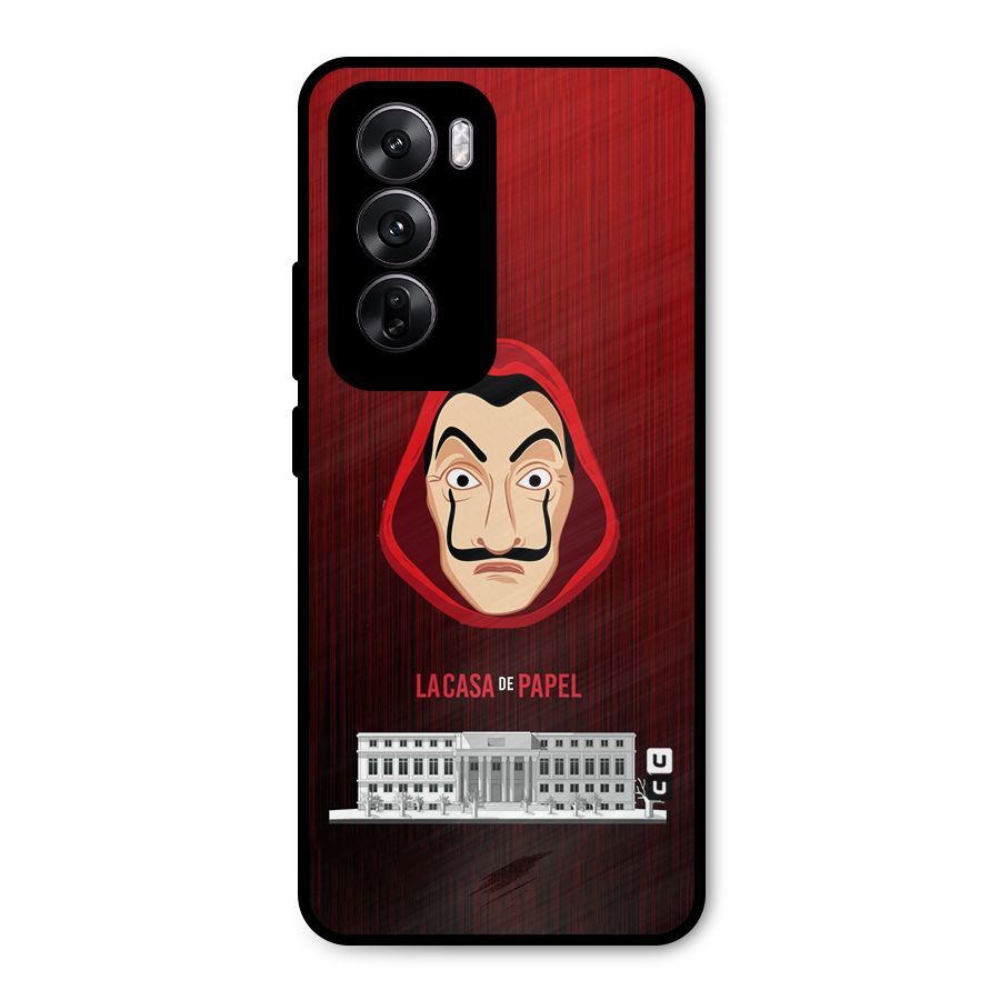 Lacasa Papel Minimalist Metal Back Case for Oppo Reno12