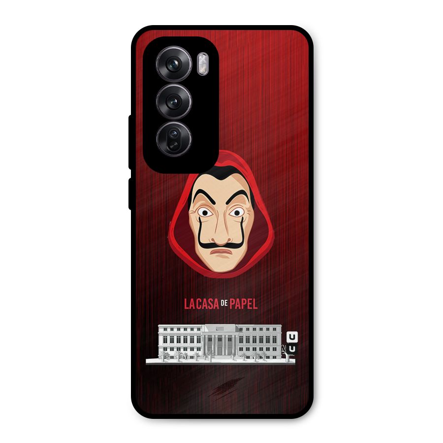 Lacasa Papel Minimalist Metal Back Case for Oppo Reno12 Pro