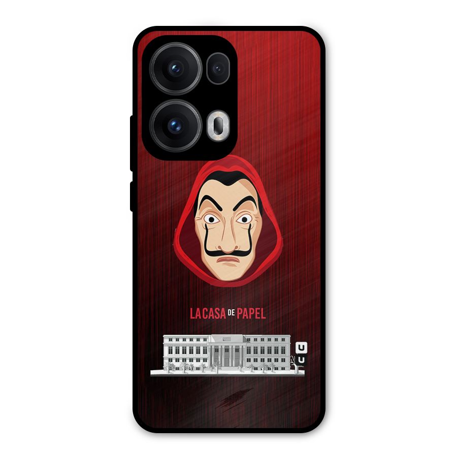 Lacasa Papel Minimalist Metal Back Case for Oppo Reno13 Pro