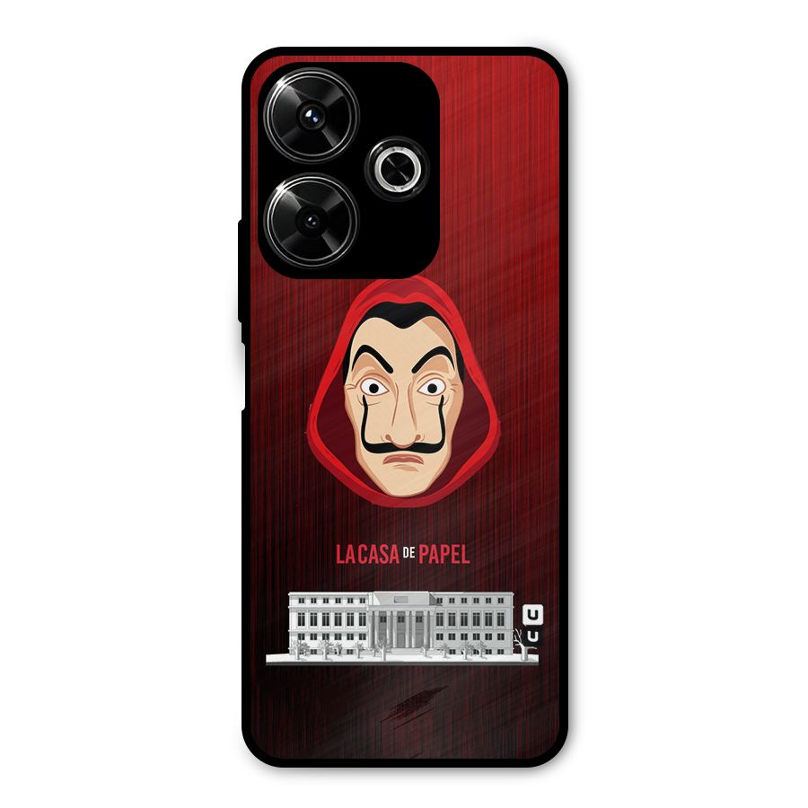 Lacasa Papel Minimalist Metal Back Case for Poco M6 Plus