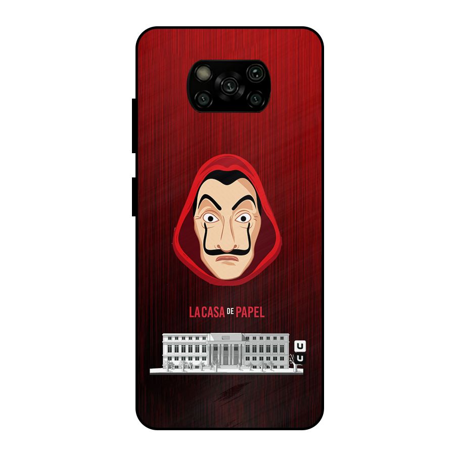 Lacasa Papel Minimalist Metal Back Case for Poco X3