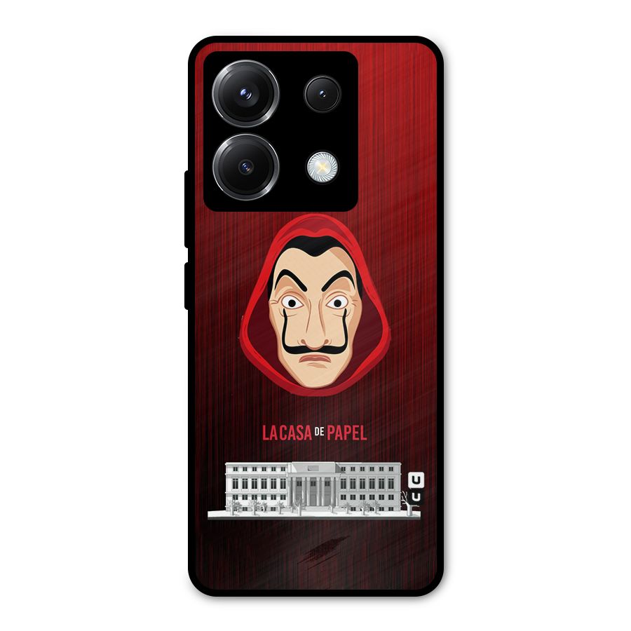 Lacasa Papel Minimalist Metal Back Case for Poco X6