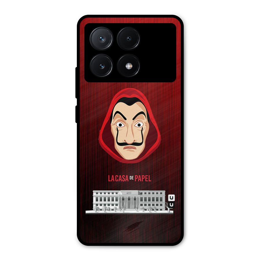 Lacasa Papel Minimalist Metal Back Case for Poco X6 Pro