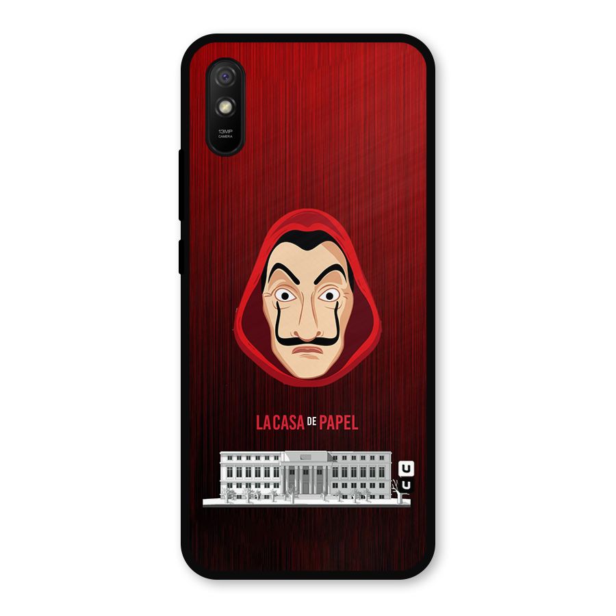 Lacasa Papel Minimalist Metal Back Case for Redmi 9i