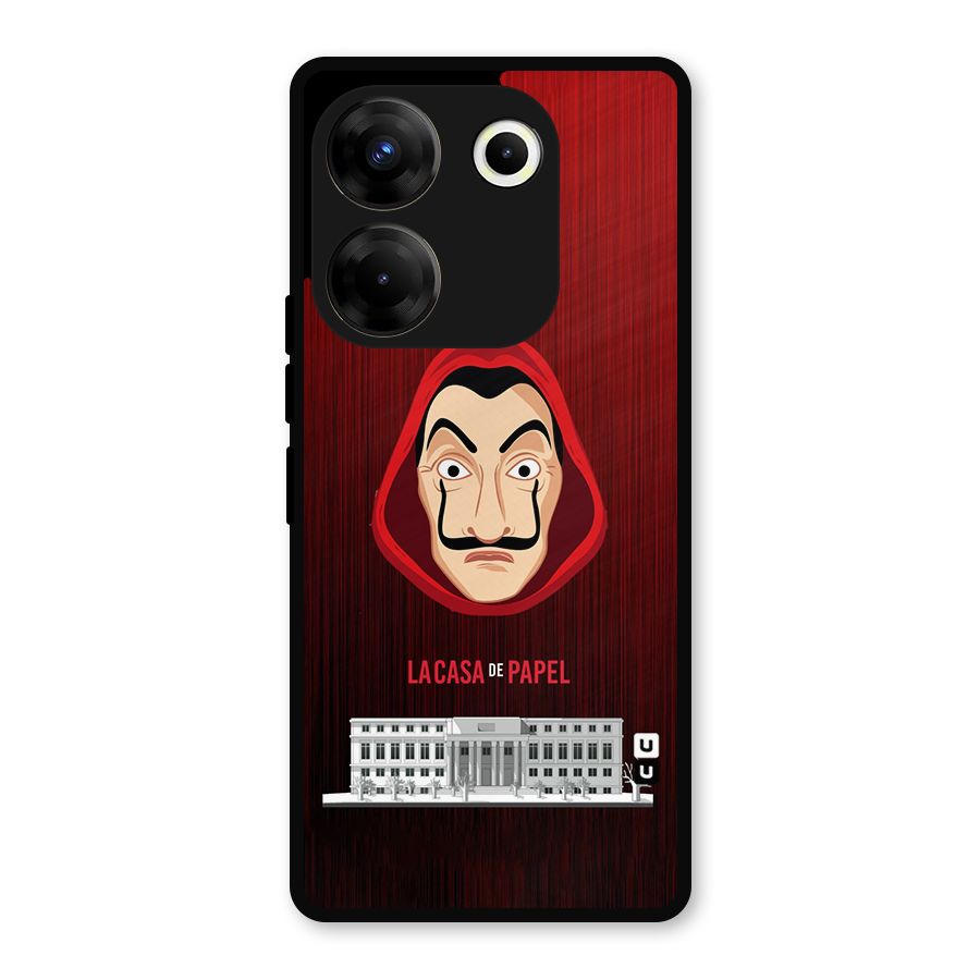 Lacasa Papel Minimalist Metal Back Case for Tecno Camon 20