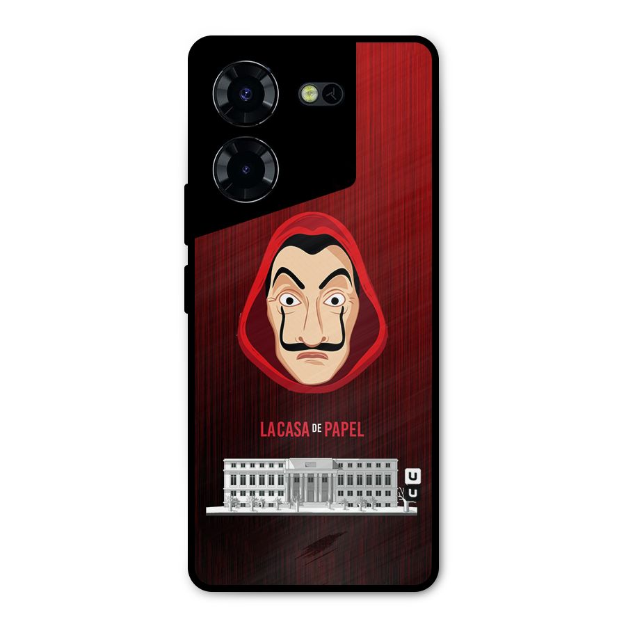 Lacasa Papel Minimalist Metal Back Case for Tecno Pova 5 Pro 5G