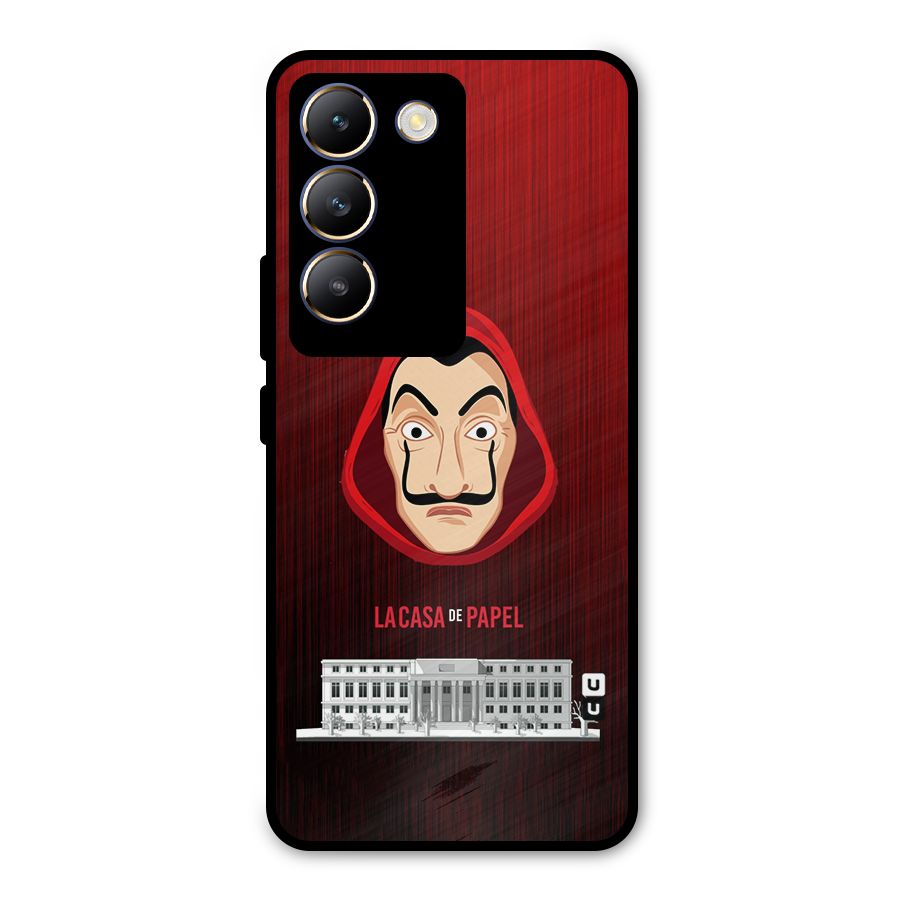Lacasa Papel Minimalist Metal Back Case for Vivo T3 5G