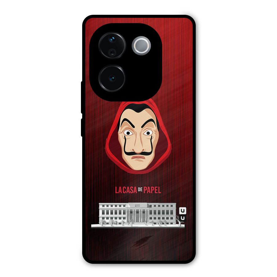 Lacasa Papel Minimalist Metal Back Case for Vivo T3 Pro