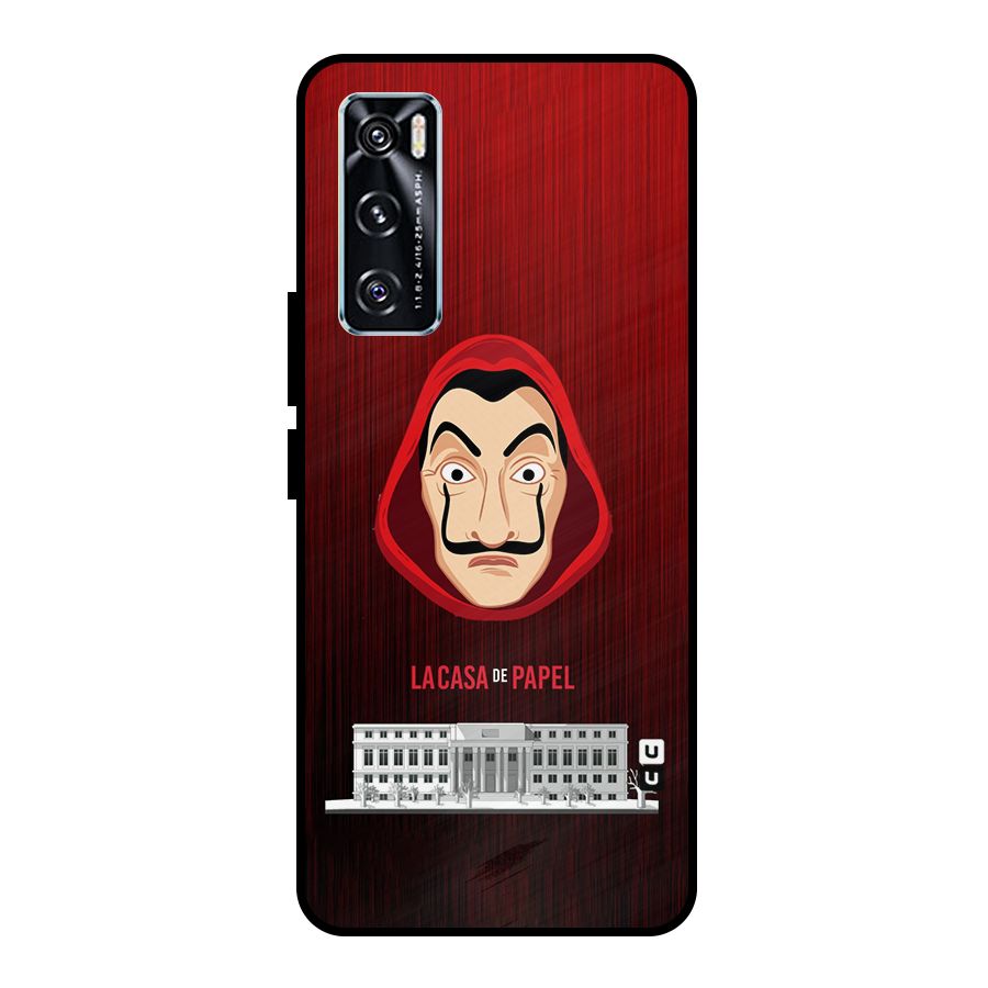 Lacasa Papel Minimalist Metal Back Case for Vivo V20 SE