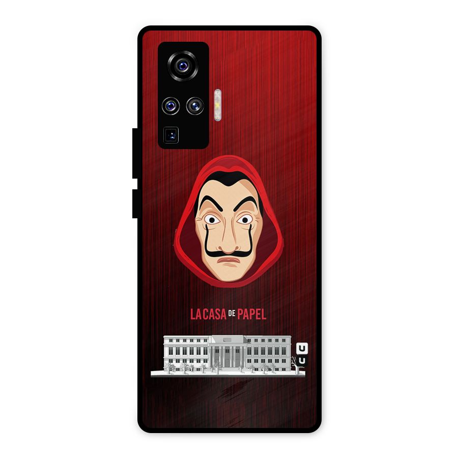 Lacasa Papel Minimalist Metal Back Case for Vivo X50 Pro