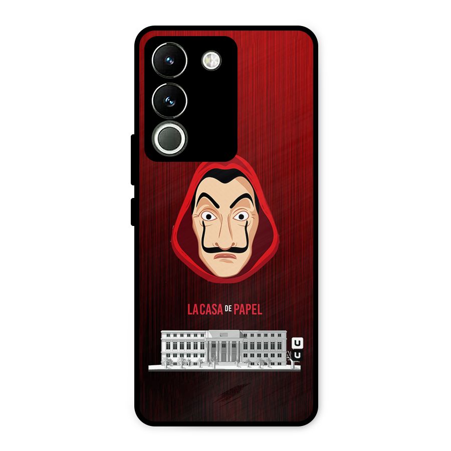 Lacasa Papel Minimalist Metal Back Case for Vivo Y200