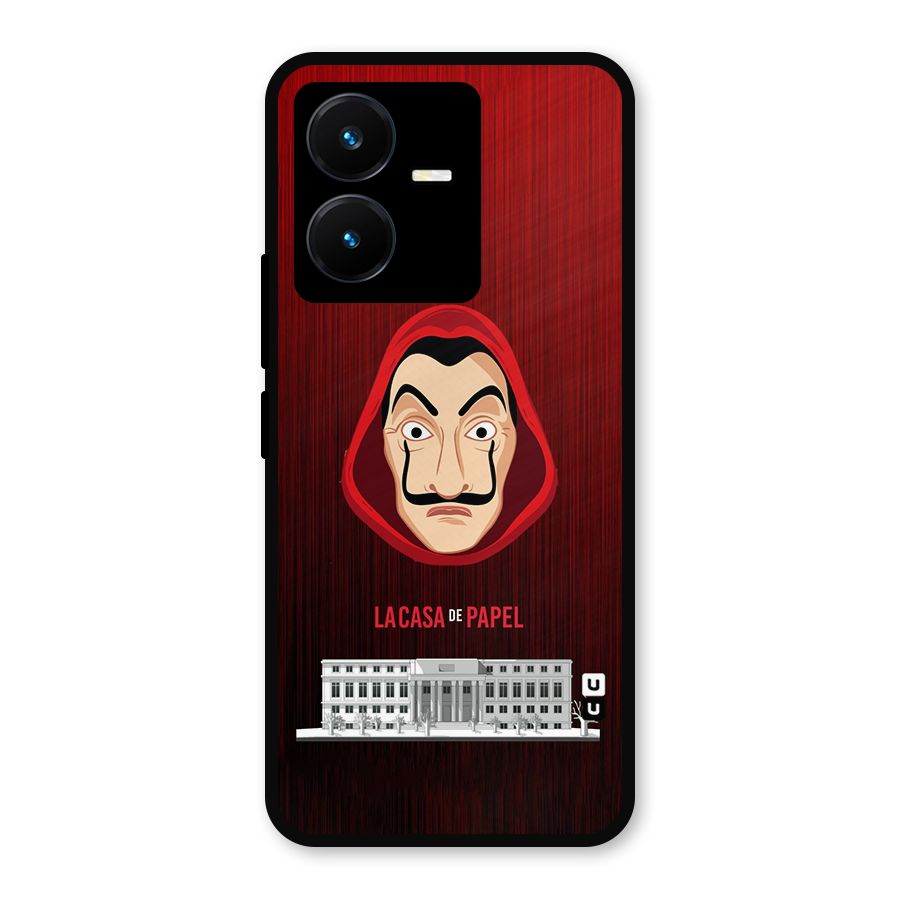 Lacasa Papel Minimalist Metal Back Case for Vivo Y22