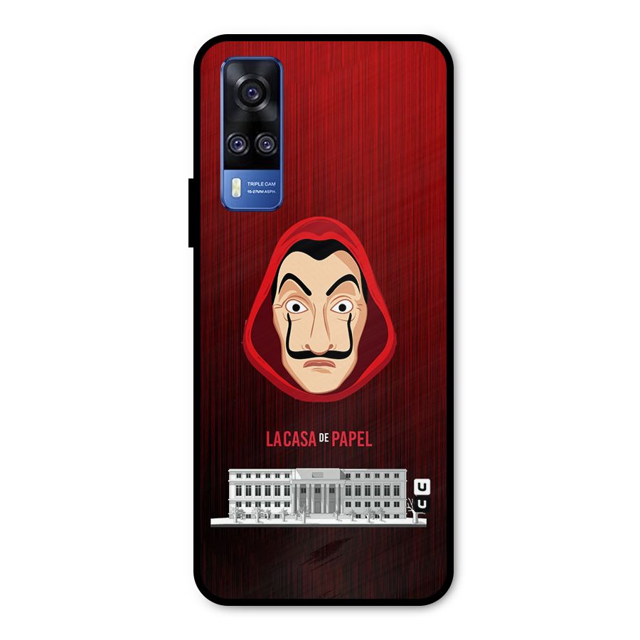Lacasa Papel Minimalist Metal Back Case for Vivo Y31