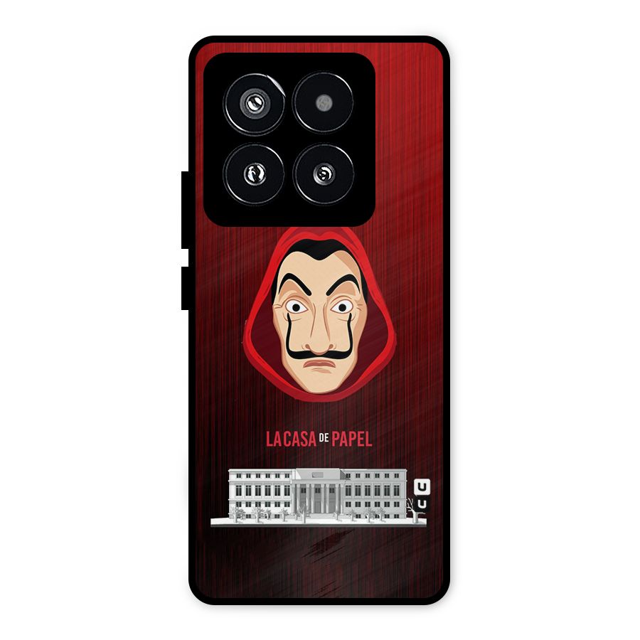 Lacasa Papel Minimalist Metal Back Case for Xiaomi 14 Pro