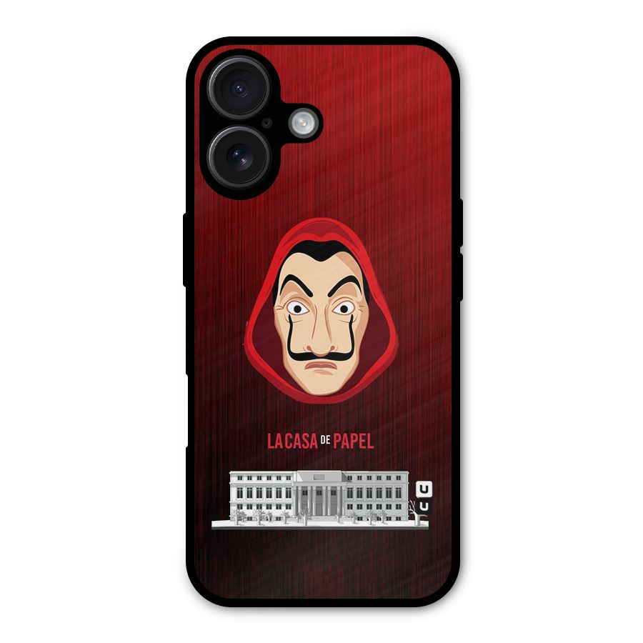 Lacasa Papel Minimalist Metal Back Case for iPhone 16