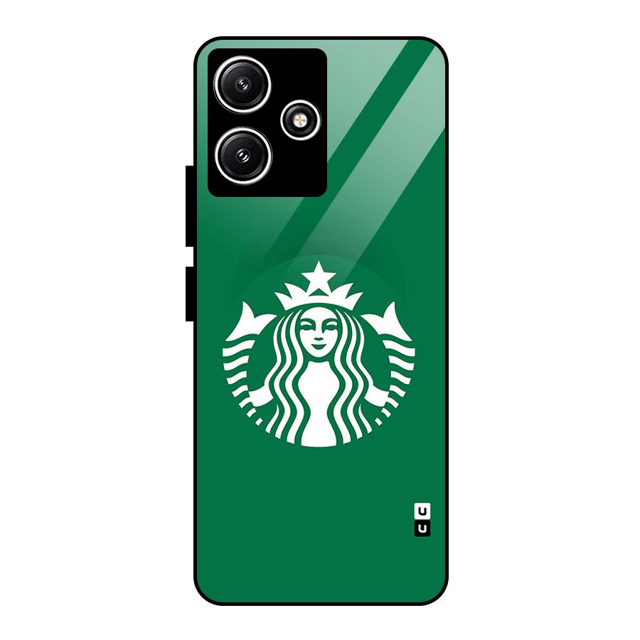 Lady StarBucks Glass Back Case for Redmi 12 5G