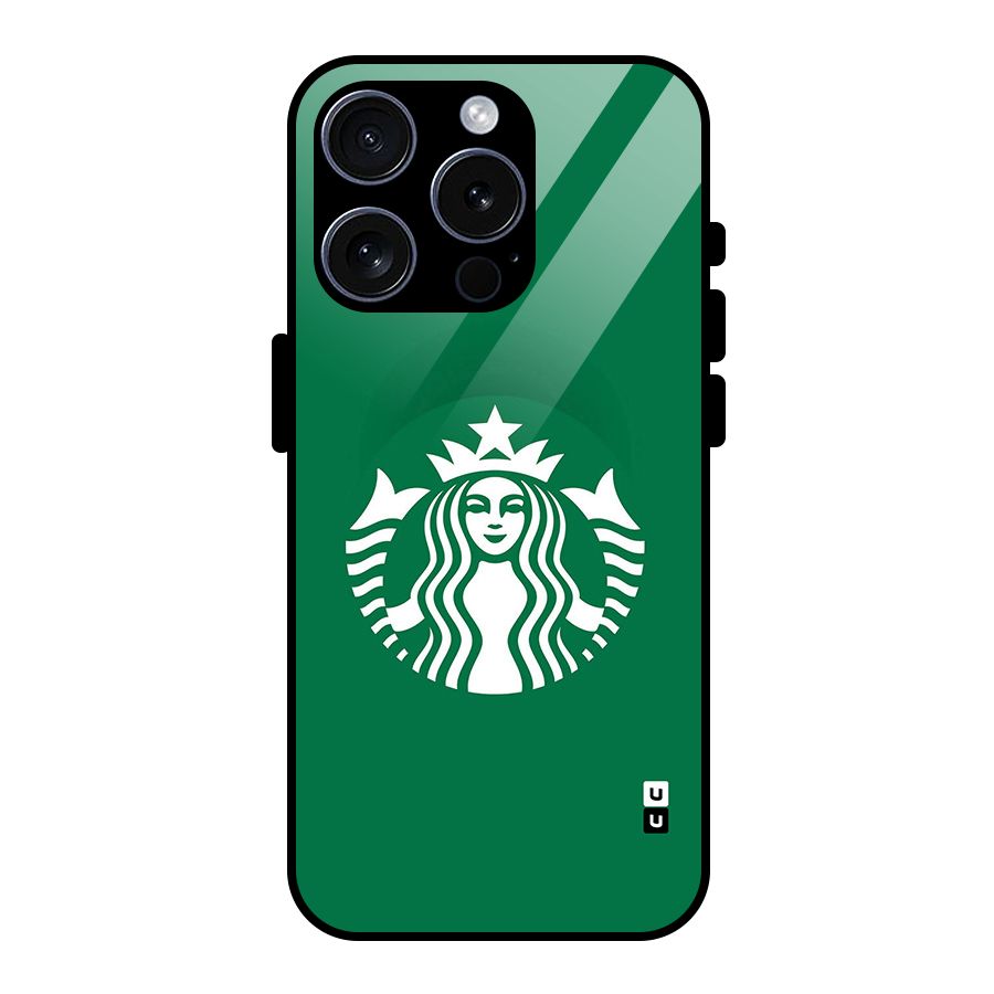 Lady StarBucks Glass Back Case for iPhone 15 Pro