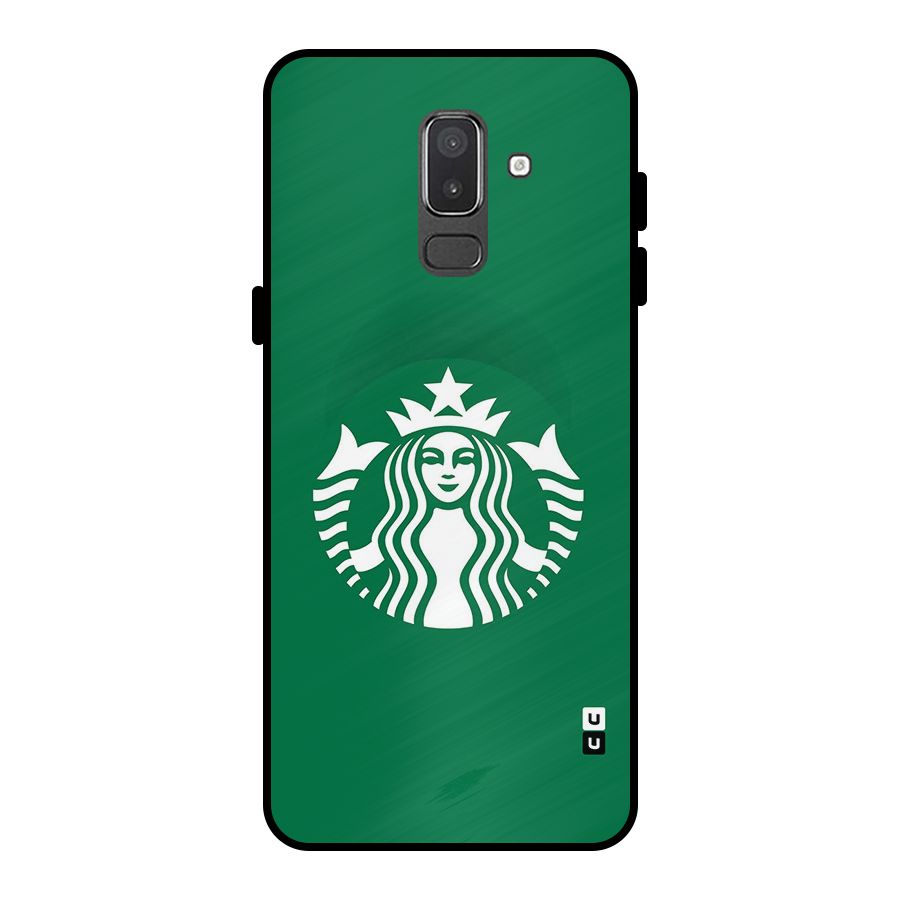Lady StarBucks Metal Back Case for Galaxy On8 (2018)
