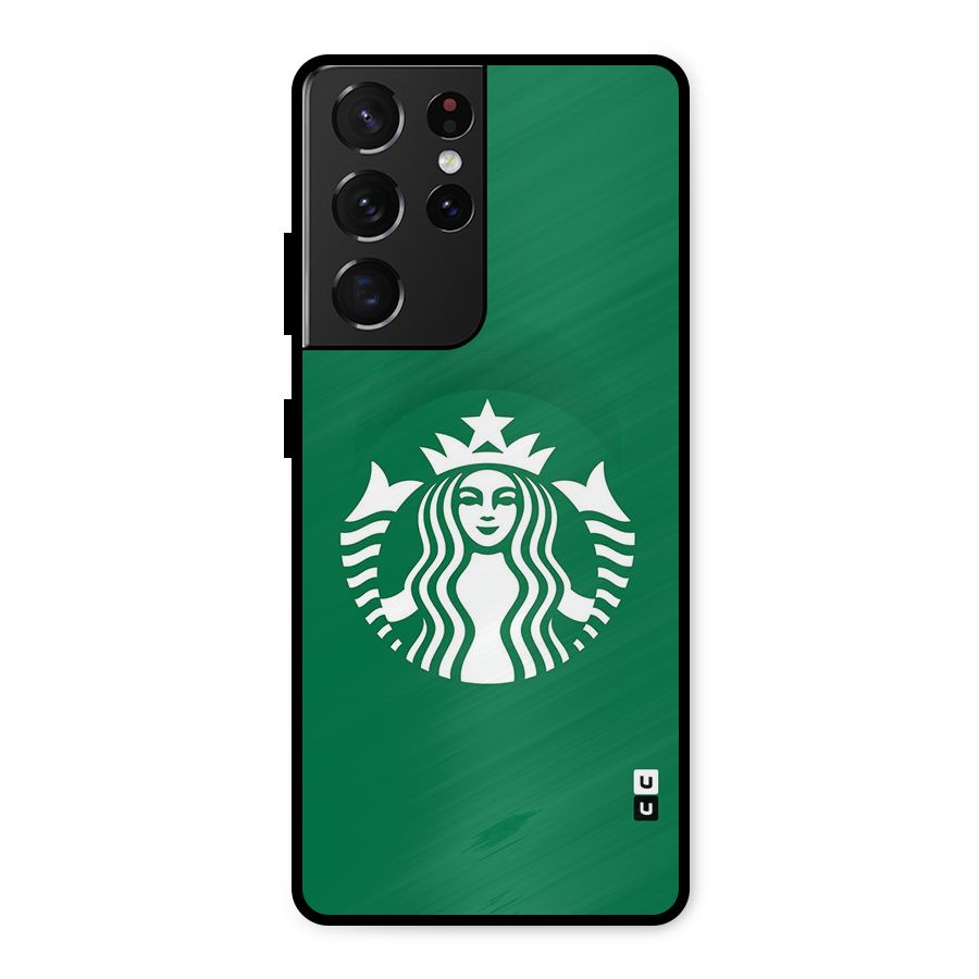 Lady StarBucks Metal Back Case for Galaxy S21 Ultra 5G