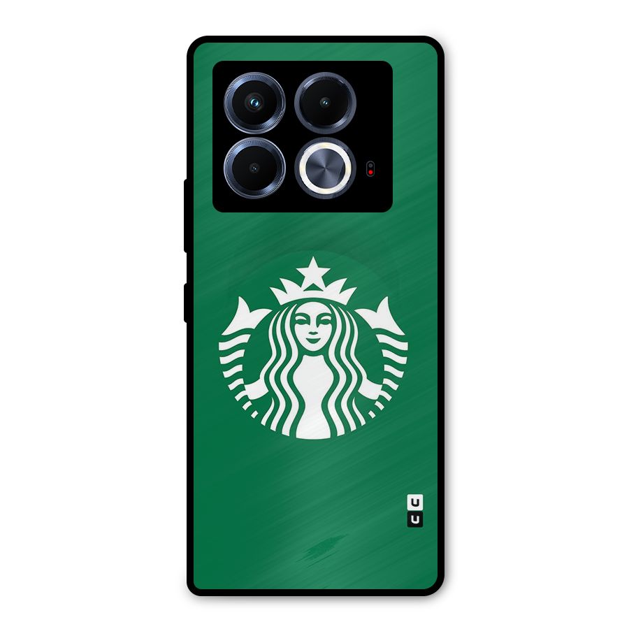 Lady StarBucks Metal Back Case for Infinix Note 40 5G
