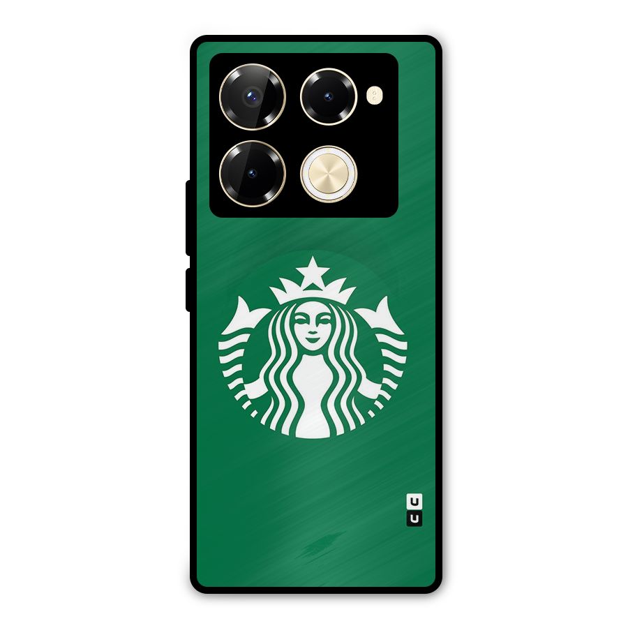 Lady StarBucks Metal Back Case for Infinix Note 40 Pro Plus