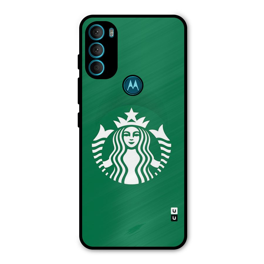 Lady StarBucks Metal Back Case for Moto G71 5G