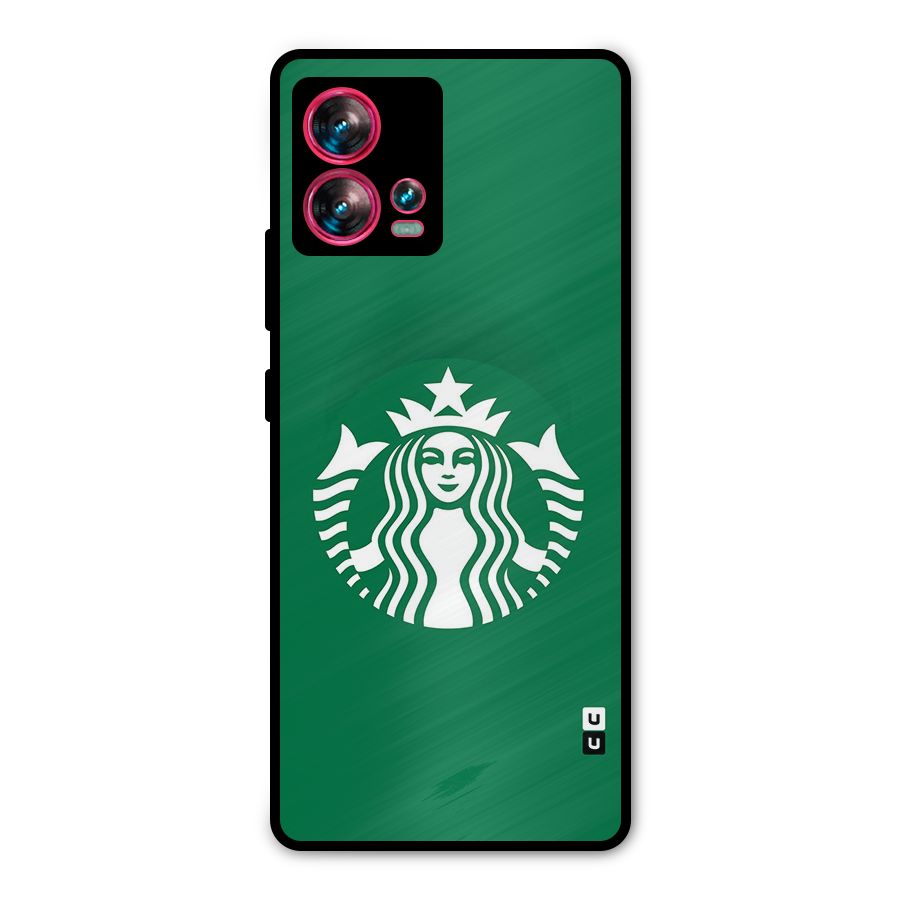 Lady StarBucks Metal Back Case for Motorola Edge 30 Fusion