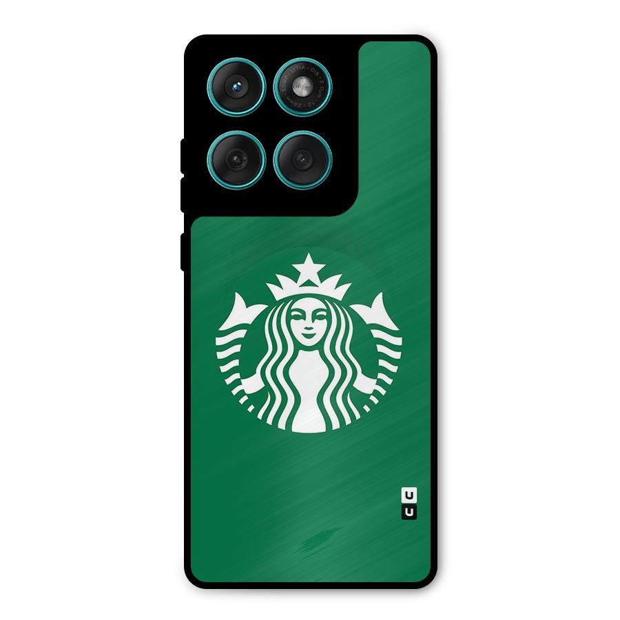 Lady StarBucks Metal Back Case for Motorola Edge 60