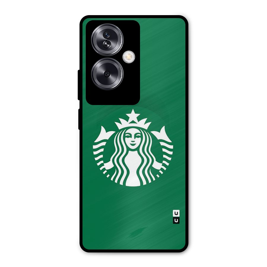 Lady StarBucks Metal Back Case for Oppo A79 5G