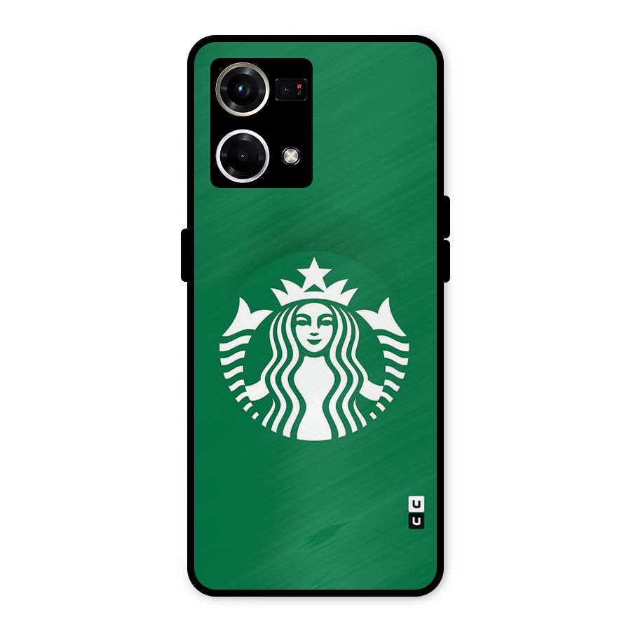 Lady StarBucks Metal Back Case for Oppo F21s Pro 4G