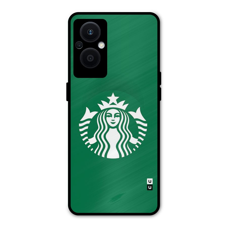Lady StarBucks Metal Back Case for Oppo F21s Pro 5G