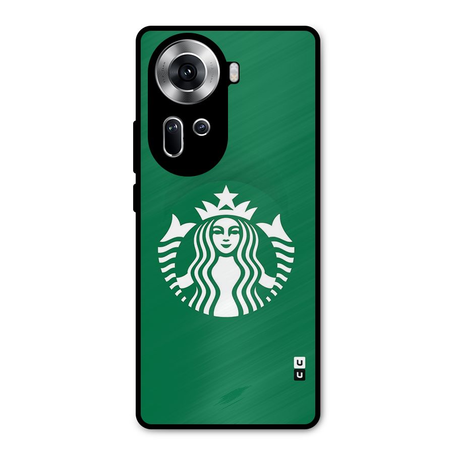 Lady StarBucks Metal Back Case for Oppo Reno11 5G