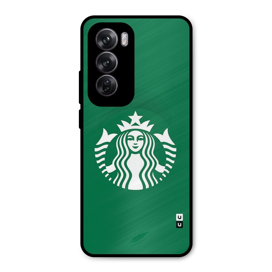 Lady StarBucks Metal Back Case for Oppo Reno12 Pro