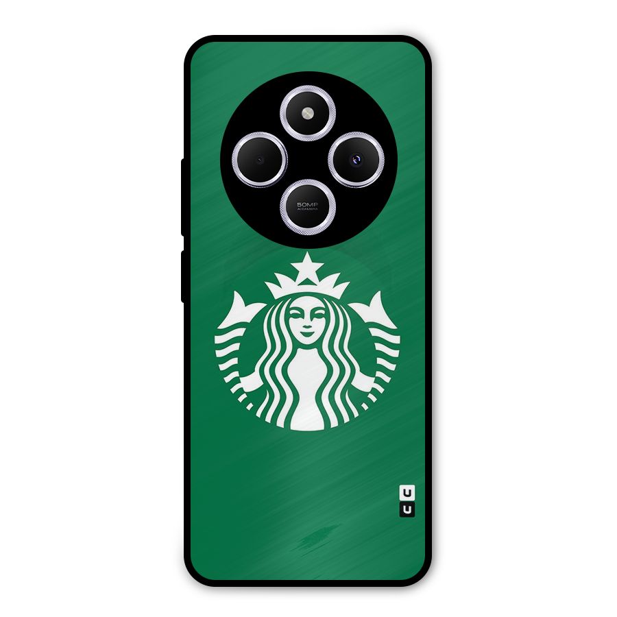 Lady StarBucks Metal Back Case for Poco C75 5G