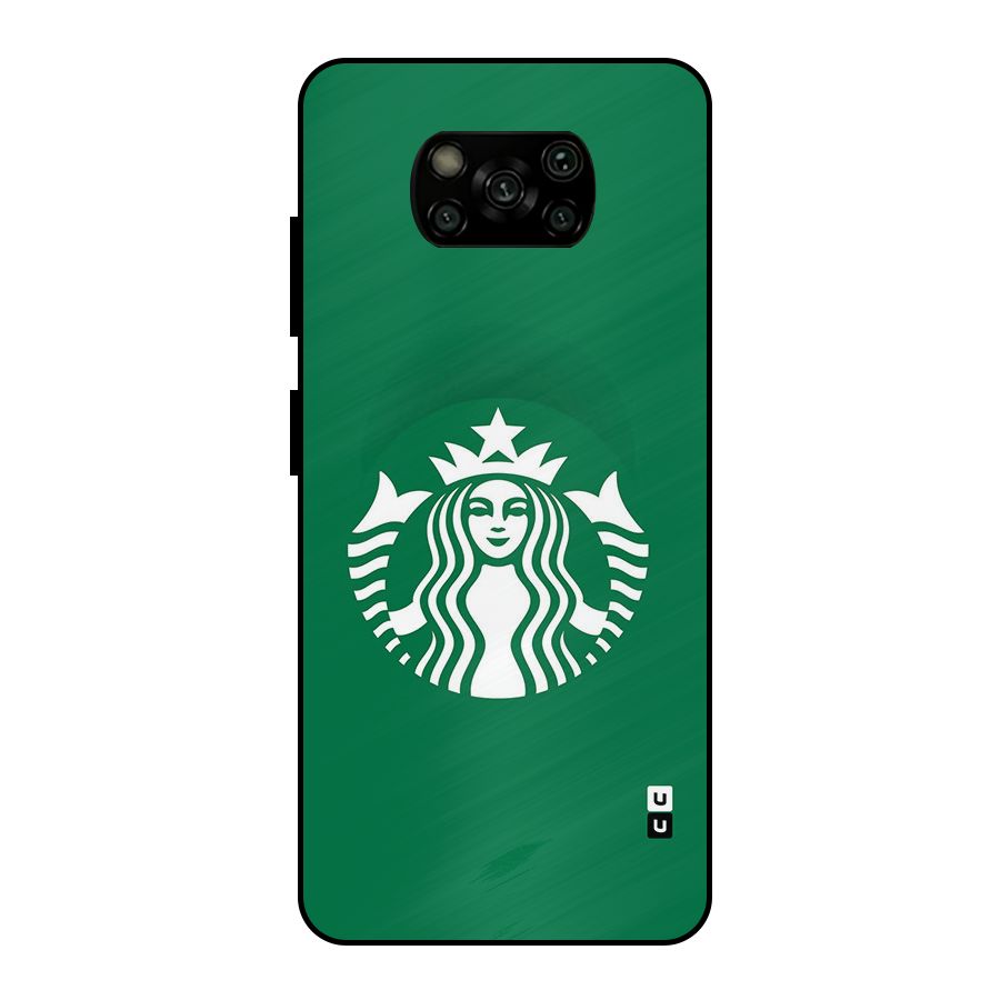 Lady StarBucks Metal Back Case for Poco X3