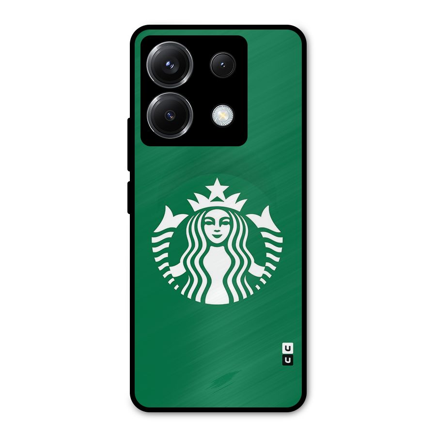 Lady StarBucks Metal Back Case for Poco X6
