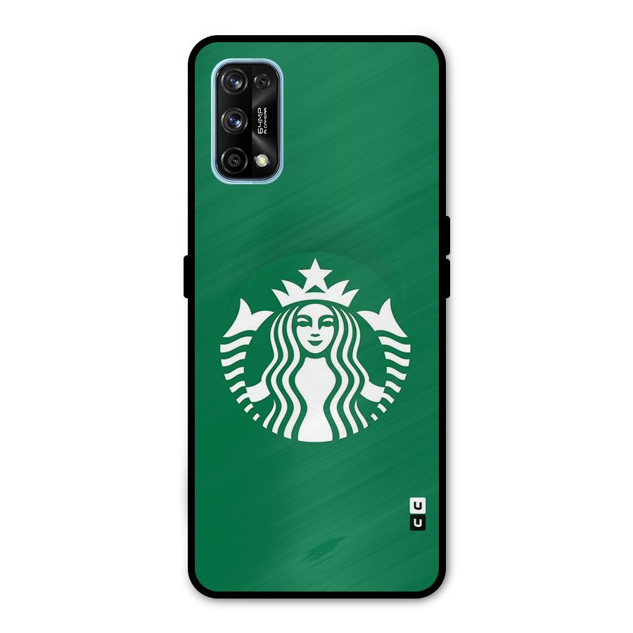 Lady StarBucks Metal Back Case for Realme 7 Pro