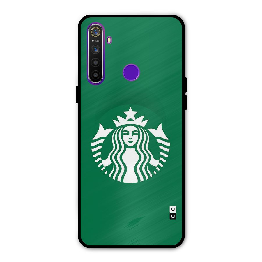 Lady StarBucks Metal Back Case for Realme Narzo 10