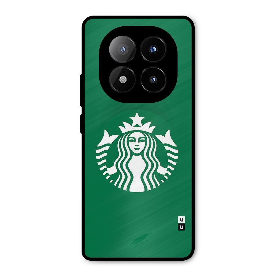 Lady StarBucks Metal Back Case for Redmi Note 14 Pro Plus 5G
