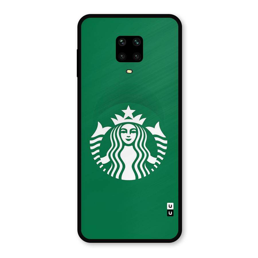 Lady StarBucks Metal Back Case for Redmi Note 9 Pro