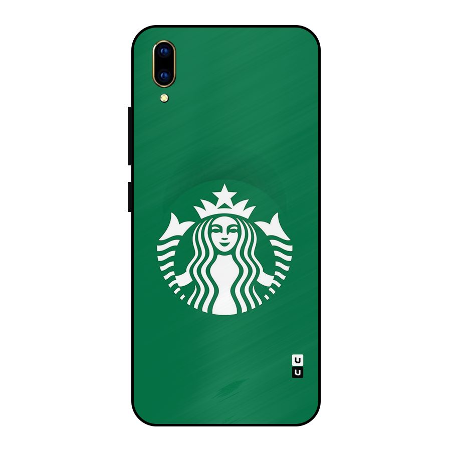 Lady StarBucks Metal Back Case for Vivo V11 Pro