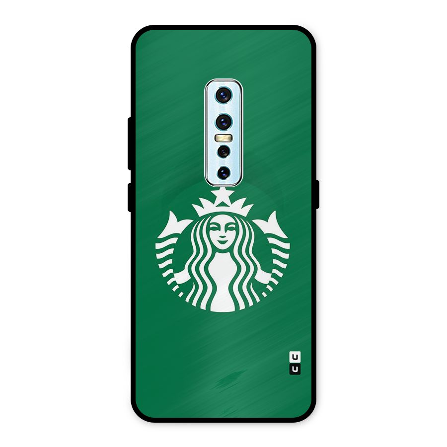 Lady StarBucks Metal Back Case for Vivo V17 Pro
