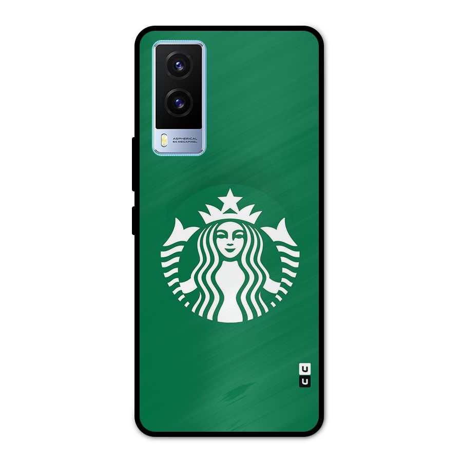 Lady StarBucks Metal Back Case for Vivo V21e 5G