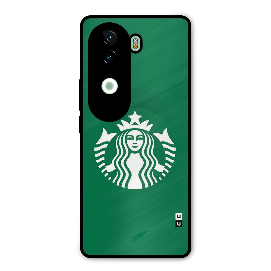 Lady StarBucks Metal Back Case for Vivo V40e