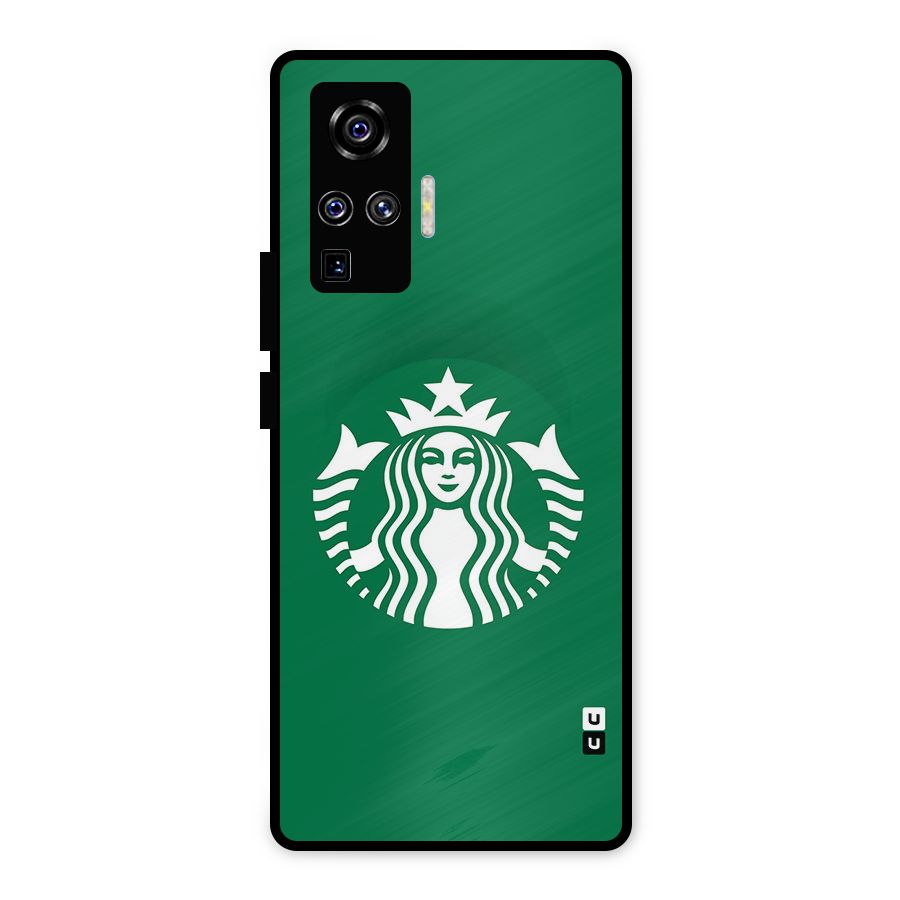Lady StarBucks Metal Back Case for Vivo X50 Pro