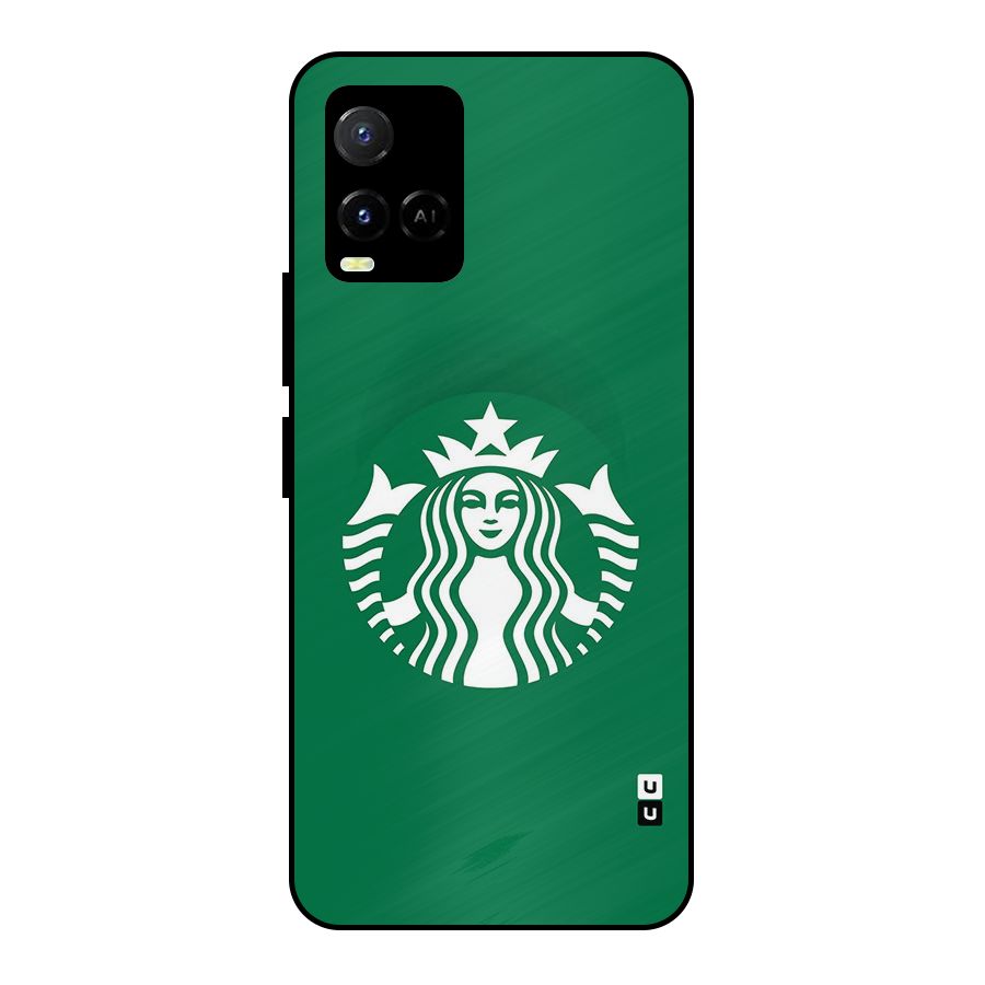 Lady StarBucks Metal Back Case for Vivo Y21
