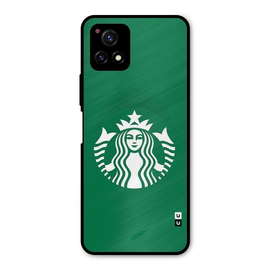 Lady StarBucks Metal Back Case for Vivo Y72 5G