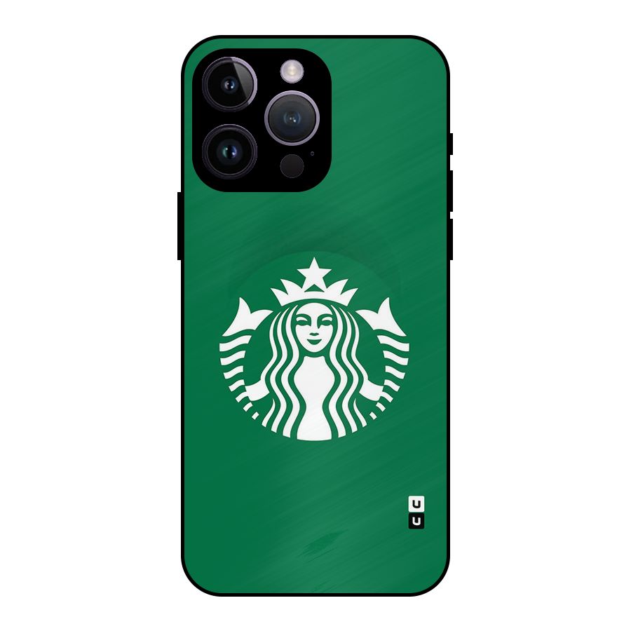 Lady StarBucks Metal Back Case for iPhone 14 Pro Max